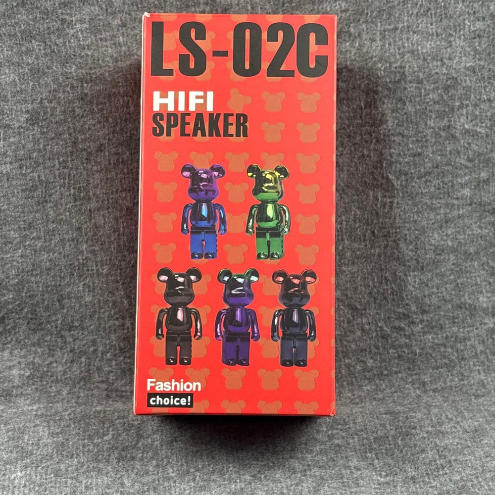 LS-02C Bearbrick Style HIFI Speaker Portable Wireless Bluetooth Unique Design